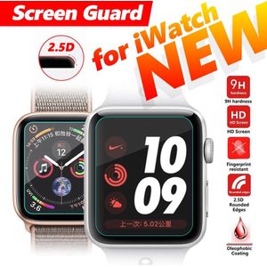 2.5D Gehard Glas Screen Voor Apple Horloge 1 2 3 4 Guard Protector Beschermfolie Voor Ik Horloge 44 Mm 40 Mm 38 Mm 42 Mm Voor Iwatch