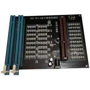 HLZS-PC Agp Pci-E X16 Dual-Purpose Socket Tester Display Beeld Video Card Checker Tester Beeld Kaart Diagnostic Tool
