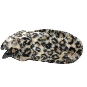Mode Slippers Jongen Meisje Volwassen Onesie Pajama Schoenen Kinderen Cartoon Tijger Leopard Paw Winter Warm Animal Claw Slipper # t2G