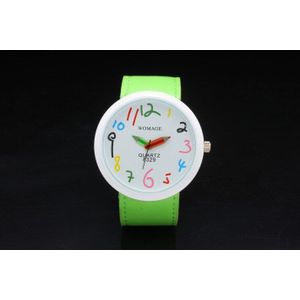 Vrouwen Horloges Womage Creatieve Multicolor Potlood Naald Cartoon Horloges Grote Aantal Horloges Meisjes Relogio Masculino