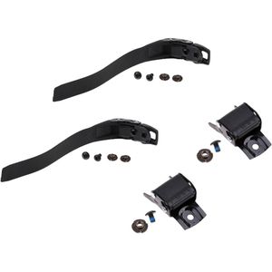 2 Set Vervanging Stevige Inline Rolschaatsen Skate Schoenen Energie Band Met Schroeven moeren + Gesp Zwart Scooter Onderdelen Accessoire