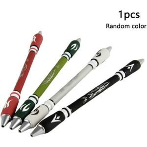 1Pc 21Cm Professionele Balpen Turn De Pen Wind Bos Transfer Vulkaan Pen Student Briefpapier Willekeurige Kleur