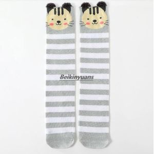 spring and autumn stereo ear animal cartoon children&#39;s socks cotton knee girls calf socks