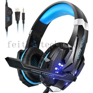 3D Hd Geluid Over Ear Gaming Hoofdtelefoon Met Microfoon Xbox Pc PS4 Gaming Headset Met Led Licht