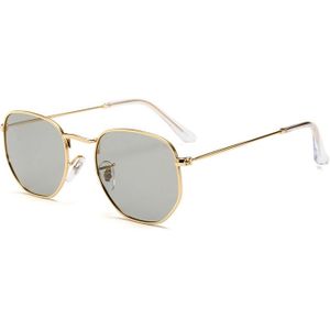 VIVIBEE Ovale Vrouwen Mode Meekleurende Zonnebril Gepolariseerde Dames Metalen Gouden Frame Zonnebril Trending Vrouwelijke Shades