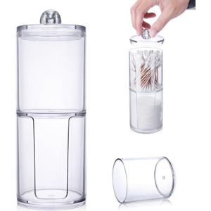 Acryl Multifunctionele Ronde Container Cosmetische Make-Up Wattenschijfje Organizer Sieraden Opbergdoos Houder En Snoep Potten