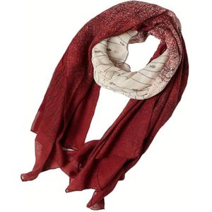 Visnxgi Mode Vrouwen Sjaal Vintage Dames Geometrie Zwart Rood Wit Sjaals Warp Zomer Vrouwen Sjaal Lange Sjaal
