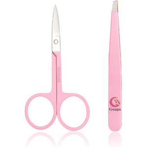 Roze/Zwart Professionele Wenkbrauw Trimmen Tool Set Wenkbrauw Pincet Wenkbrauw Clipper Rvs Wenkbrauw Make-Up Schaar