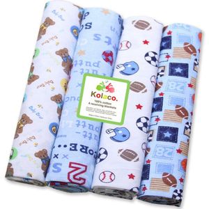 4 Stks/partij Baby Deken Kinderen Luiers Mousseline Inbakeren 100% Katoen Flanel Luiers Voor Pasgeborenen Kid Fotografie Dekens Pasgeboren Wrap