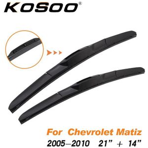 Kosoo Voor Chevrolet Matiz 2005 2006 2007 Auto Ruitenwissers Fit Haak Arm Auto Accessoires Natuurlijke rubber