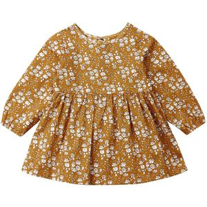 Peuter Pasgeboren Baby Meisje Bloemen Jurk Lange Mouw Vintage Tutu Jurken Voor Meisje Bloem Kostuums Herfst Lente Kleding