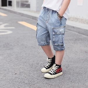 Jongens Jeans Shorts Zomer Bermuda Kids Knie Lengte Broek Tiener Outfit Maat 4 6 8 10 12 Jaar