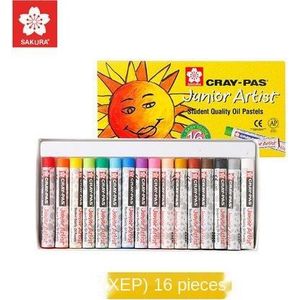 16 Stks/partij Sakura 16 Kleur Olie Pastel Kleurpotloden Kinderen Zachte Olie Pastel Kleurpotloden Voor Kid Gekleurde Oliepastels