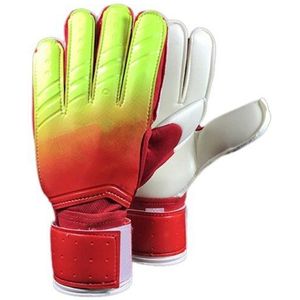 Kleurverloop bone knuckle PU latex Verdikte voetbal keepershandschoenen voetbal handschoenen 3 Size