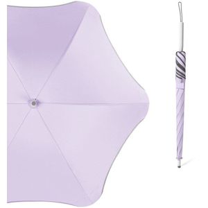 Leuke Dames Anti Uv Paraplu Mode Eenvoudige Stijl Lange Handvat Parasols Ontworpen Voor Elegante Vrouwen 6K Sterke Glasvezel win