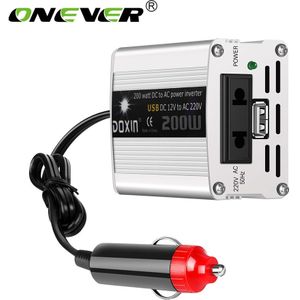 2000W Auto Omvormer Converter Gemodificeerde Sinus Auto Power Inverter Converter Dc 12V Naar Ac 220V Met lcd Digitale Display