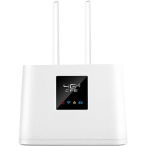 4G Wifi Router Unlocked 4G Sim Router Met Slot 150Mbps Draadloze Router 2 Stuks Externe Antennes Wan/Lan-poort (Eu Plug)