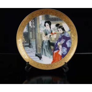Mbeix JHHDP Chinese-stijl Keramische Antieke Famille Rose Jingdezhen Vaas Klassieke Ornamenten Emaille Decoratie Tv Kast Studie Bogu Plank