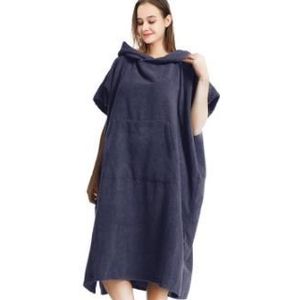 110*85Cm Microfiber Strand Veranderende Gewaad Poncho Met Capuchon Badhanddoek Badjas Voor Wetsuit Surfen Zwemmen