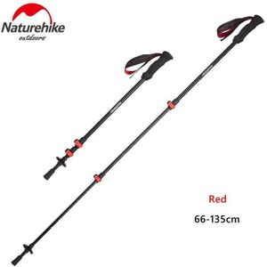 Naturehike 1Pcs 3 Secties Wandelstok Aluminium Trekking Poles Ultralight Draagbare Wandelen Cane Voor Outdoor Camping NH19DS003