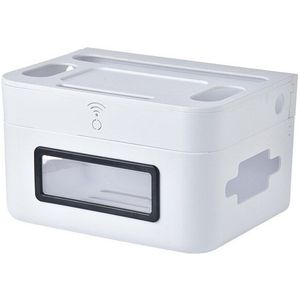 Plastic Wifi Router Opbergdozen Thuis Opknoping Decor Kabel Stekker Draad Opbergdoos Organisatoren Muur Gemonteerde Plank