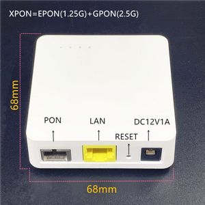 Xpon Minni Onu 68Mm Xpon EPON1.25G/GPON2.5G G/Epon Engels Onu Ftth Modem G/Epon Compatibel router Versie Onu MINI68 * 68Mm