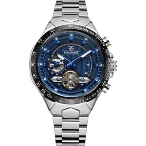 Forsining Classic Heren Mechanische Horloges Automatische Mannelijke Klok Blauw Rvs Waterdichte Business Klok Relogio