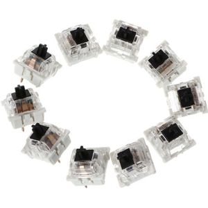 10Pcs 3 Pin Mechanische Toetsenbord Schakelaar Blauw Rood Bruin Zwart Vervanging Voor Gateron Cherry Mx