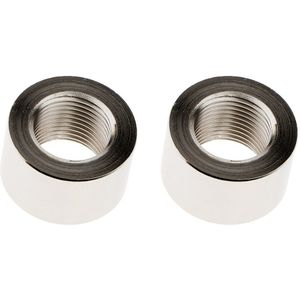 2 Sets Gepolijst 304 Roestvrij Staal O2 Sensor Weld Bung, M18 X 1.5 Mm