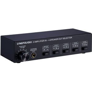 Lossless 2 In 4 Out Versterker En Geluid Switcher Distributeur, Comparator, Headset, O Input, 300W Per Kanaal