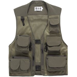 Vissen Vest, Heren Zomer Outdoor Werk Vissen Reizen Foto Vest Met Zakken