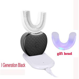 360 Graden Automatische Elektrische Tandenborstel Oplaadbare Sonic Tandheelkundige Tandenborstel Usb Siliconen Opzetborstels Oral Care Smart U Type