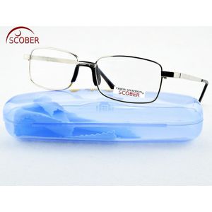 = SCOBER =! TWEE PAAR! Full-Velg Natuurlijke Kristal Lens Mannen Vrouwen Leesbril Comfort Een Neus + 1 + 1.5 + 2 + 2.5 + 3 + 3.5 + 4
