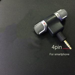 Mini 3.5Mm Jack Microfoon Stereo Microfoon Voor Opname Mobiele Telefoon Studio Interview Microfoon Voor Smartphone Pc Camera