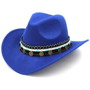 Mistdawn Mannen Vrouwen Wol Brede Rand Western Cowboy Hoed Cowgirl Kostuum Cap Maat 56-58 Cm Bbc
