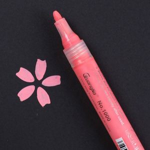 1pcs Acryl Permanente Verf Marker pen voor DIY Keramische Rock Glas Porselein Mok Hout Stof Canvas Schilderij 5 Kleuren