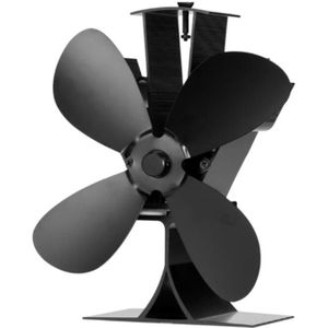 Thuis Stille Kachel Ventilator met 4 Bladen Warmte Aangedreven Elektrische Ventilator voor Haard