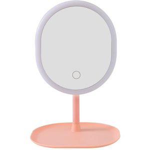 Led Make-Up Spiegel Smart Touch Control Verlichte Make-Up Ijdelheid Stand Up Bureau Ring Licht Spiegel Led Spiegel Usb Gebruik