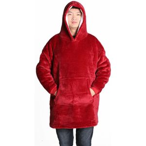 Warm Tv Hooded Dekens Met Pocket Winter Volwassenen Kids Badjas Sofa Gezellige Deken Outwears Pluche Coral Fleece Deken Sweatshirt