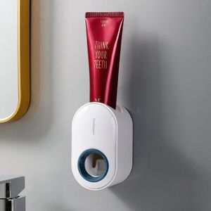 Automatische Tandpasta Knijpen Muur Gemonteerde Tandpasta Rek Zonder Ponsen Tandpasta Knijper Voor Badkamer Opslag