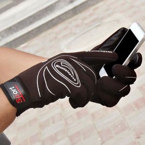 Herfst Winter winddicht Warm Fietsen Handschoenen Sport touchscreen handschoen Mannen Vrouwen Lederen Handschoenen