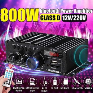AK380/AK370/AK170 Eindversterker Audio Karaoke Home Theater Versterker 2 Kanaals Bluetooth Klasse D Versterker Usb/sd Aux Input