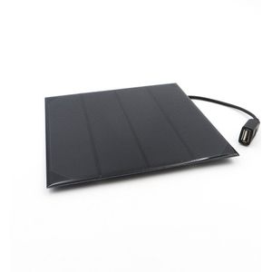 6V 4.5W Monokristallijne Solar Panel Charger + USB kabel 30cm DIY Zonnecel Lading Batterij 5V USB output Zonnepaneel 6VDC