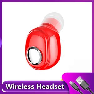 Draadloze Bluetooth Koptelefoon In-Ear Enkele Mini Oordopjes Handsfree Bellen Stereo Muziek Headsets Met Microfoon Voor Smart Phones
