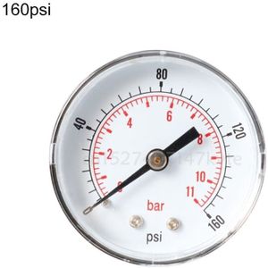 Manometer 52Mm Dial 1/4 ""Bspt Horizontale 0/15,30,60.100,160,300 Psi & Bar