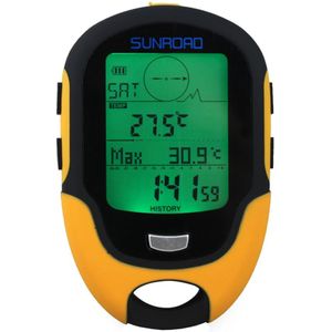 Waterdichte FR500 Multifunctionele Lcd Hoogtemeter Digitale Kompas Barometer Draagbare Outdoor Camping Wandelen Klimmen Hoogtemeter Gereedschap
