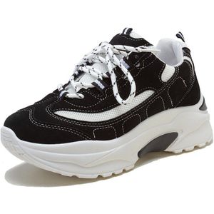 Nieuw Lady Loopschoenen Lente Ademend Sneakers Schoenen Vrouwen Flats Platform Sport Schoenen Platte Vrouwelijke E14-47