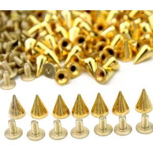 Schroef Metal Studs Spikes 100 Trendy Zilveren Pcs Kegel Bgbu Klinknagel 10Mm Bullet Spots