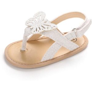 Baby Meisje Sandalen Pu Boog-Knoop Sandalen Platte Hakken Peuter Kids Summer Party Wedding Bloem Parels Sandalen Schoenen