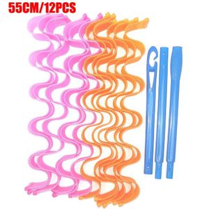12Pcs Diy Haar Krultang 25/30/45/50/55/65Cm Draagbare Kapsel Roller sticks Duurzaam Makeup Curling Hair Styling Tools